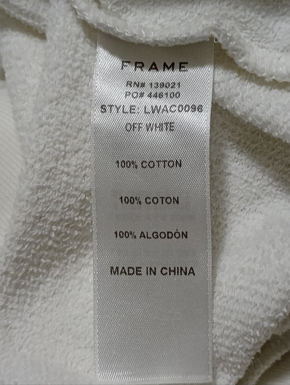 Frame Fuzzy Color Logo Crewneck Sweatshirt - Picture 7 of 7